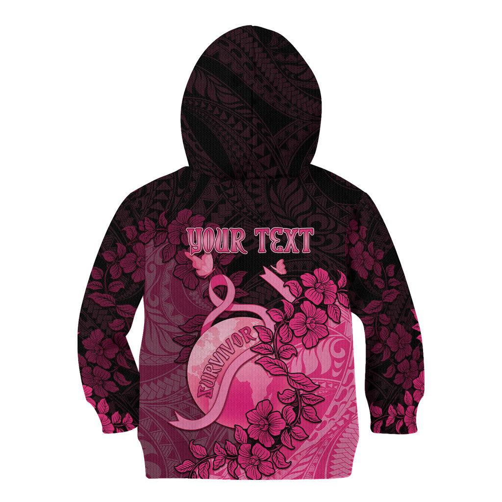 Personalised Cancer Fighter Kid Hoodie I Beat Cancer LT05 - Polynesian Pride