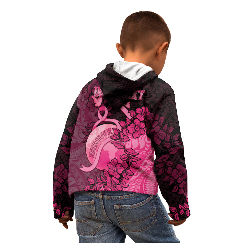 Personalised Cancer Fighter Kid Hoodie I Beat Cancer LT05 - Polynesian Pride