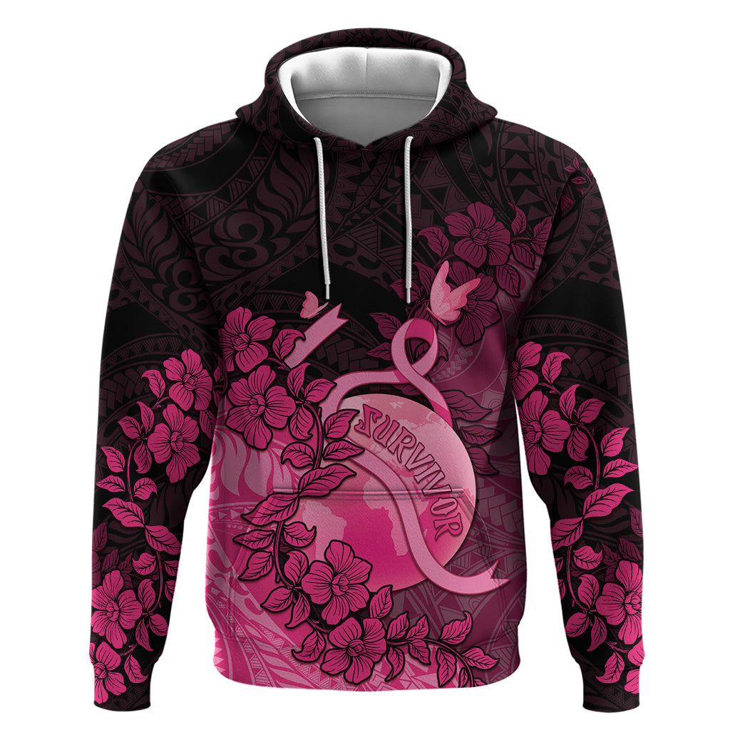 Personalised Cancer Fighter Zip Hoodie I Beat Cancer