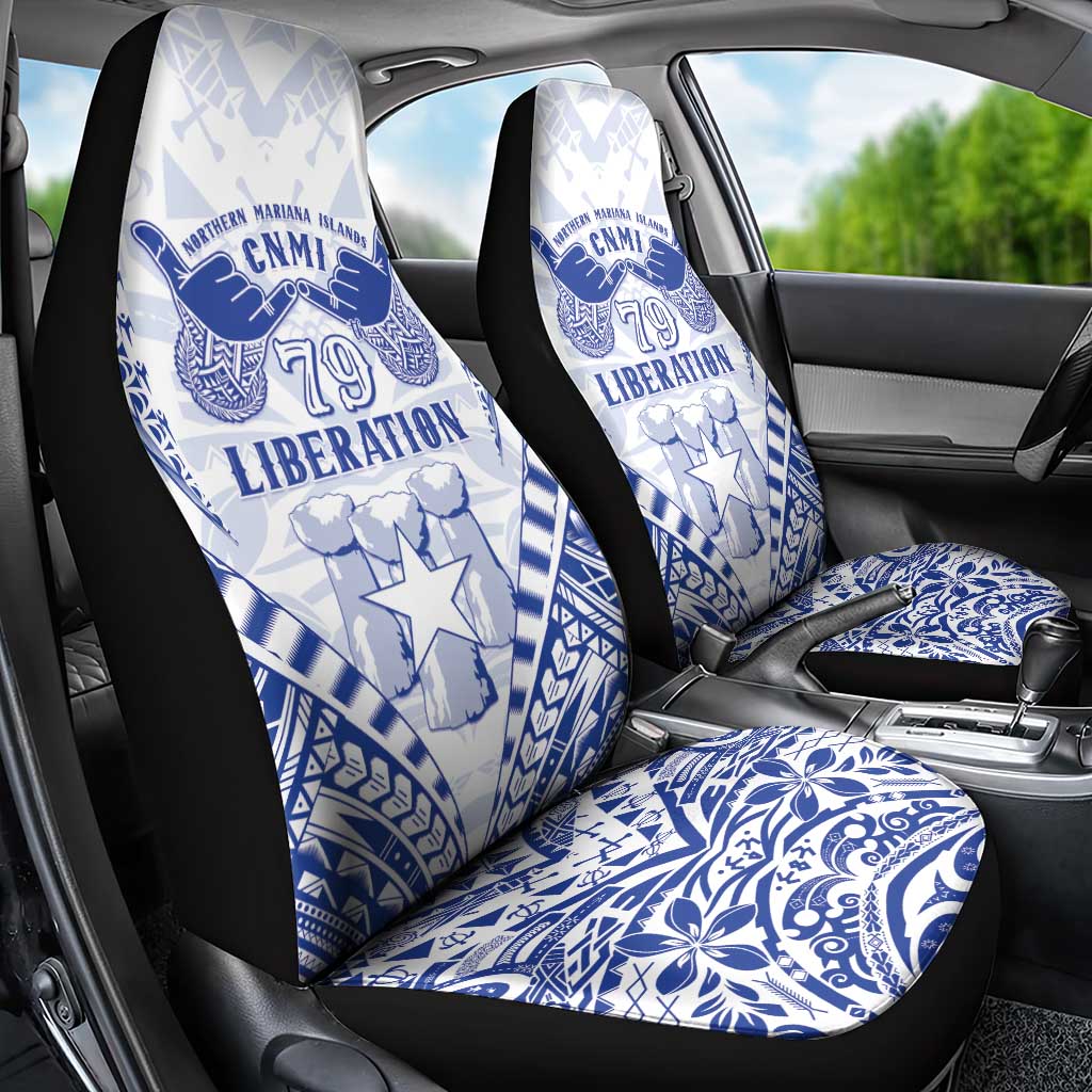Northern Mariana Islands Liberation Day Car Seat Cover 79th Anniversary