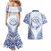 Northern Mariana Islands Liberation Day Couples Matching Mermaid Dress and Hawaiian Shirt 79th Anniversary