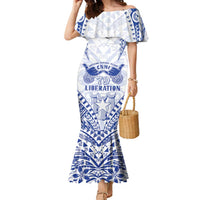 Northern Mariana Islands Liberation Day Family Matching Mermaid Dress and Hawaiian Shirt 79th Anniversary