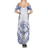 Northern Mariana Islands Liberation Day Family Matching Summer Maxi Dress and Hawaiian Shirt 79th Anniversary