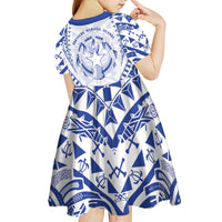 Northern Mariana Islands Liberation Day Kid Short Sleeve Dress 79th Anniversary