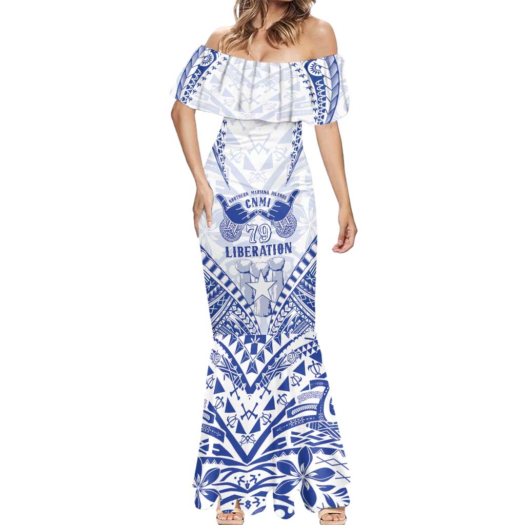 Northern Mariana Islands Liberation Day Mermaid Dress 79th Anniversary