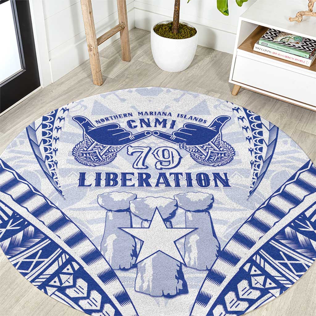 Northern Mariana Islands Liberation Day Round Carpet 79th Anniversary