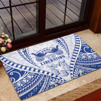 Northern Mariana Islands Liberation Day Rubber Doormat 79th Anniversary