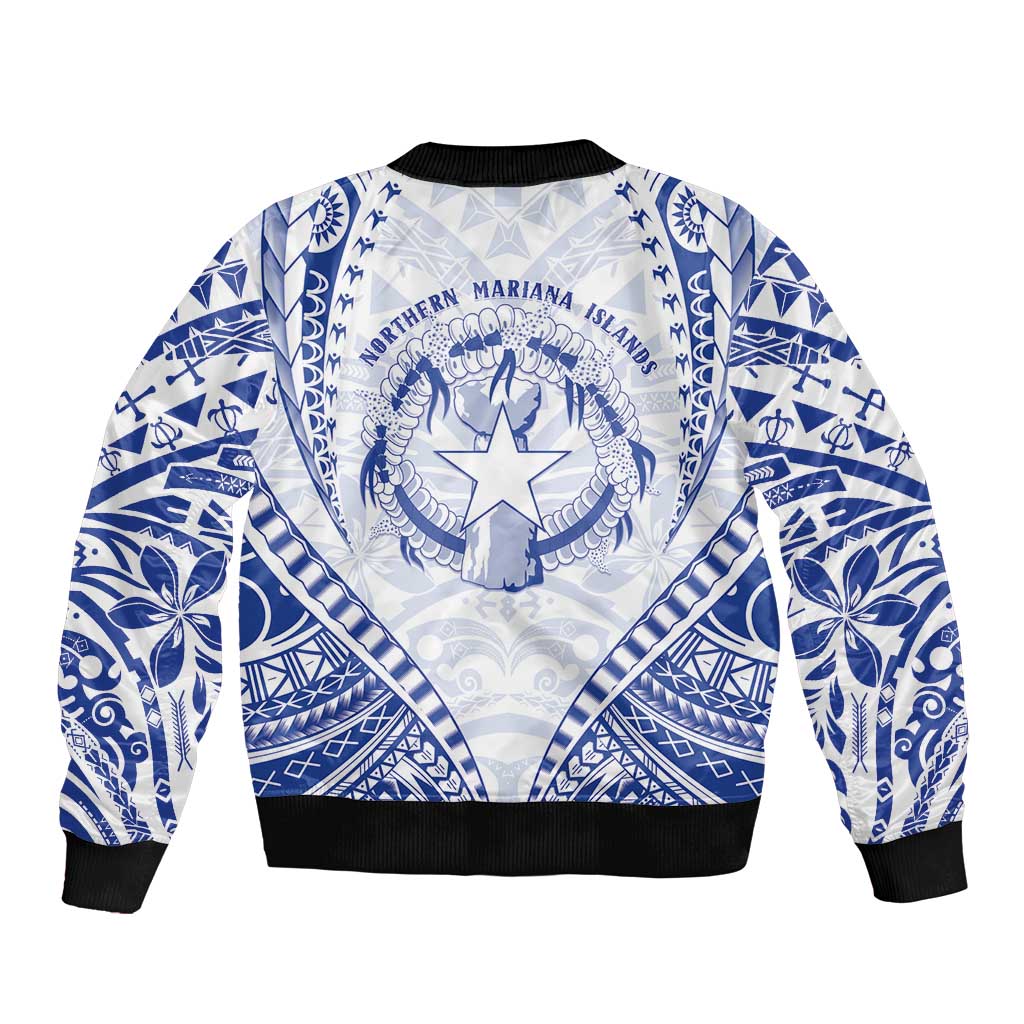 Northern Mariana Islands Liberation Day Sleeve Zip Bomber Jacket 79th Anniversary