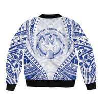 Northern Mariana Islands Liberation Day Sleeve Zip Bomber Jacket 79th Anniversary