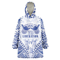 Northern Mariana Islands Liberation Day Wearable Blanket Hoodie 79th Anniversary