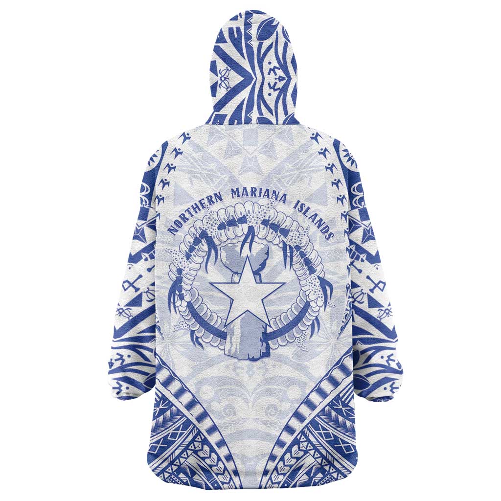 Northern Mariana Islands Liberation Day Wearable Blanket Hoodie 79th Anniversary