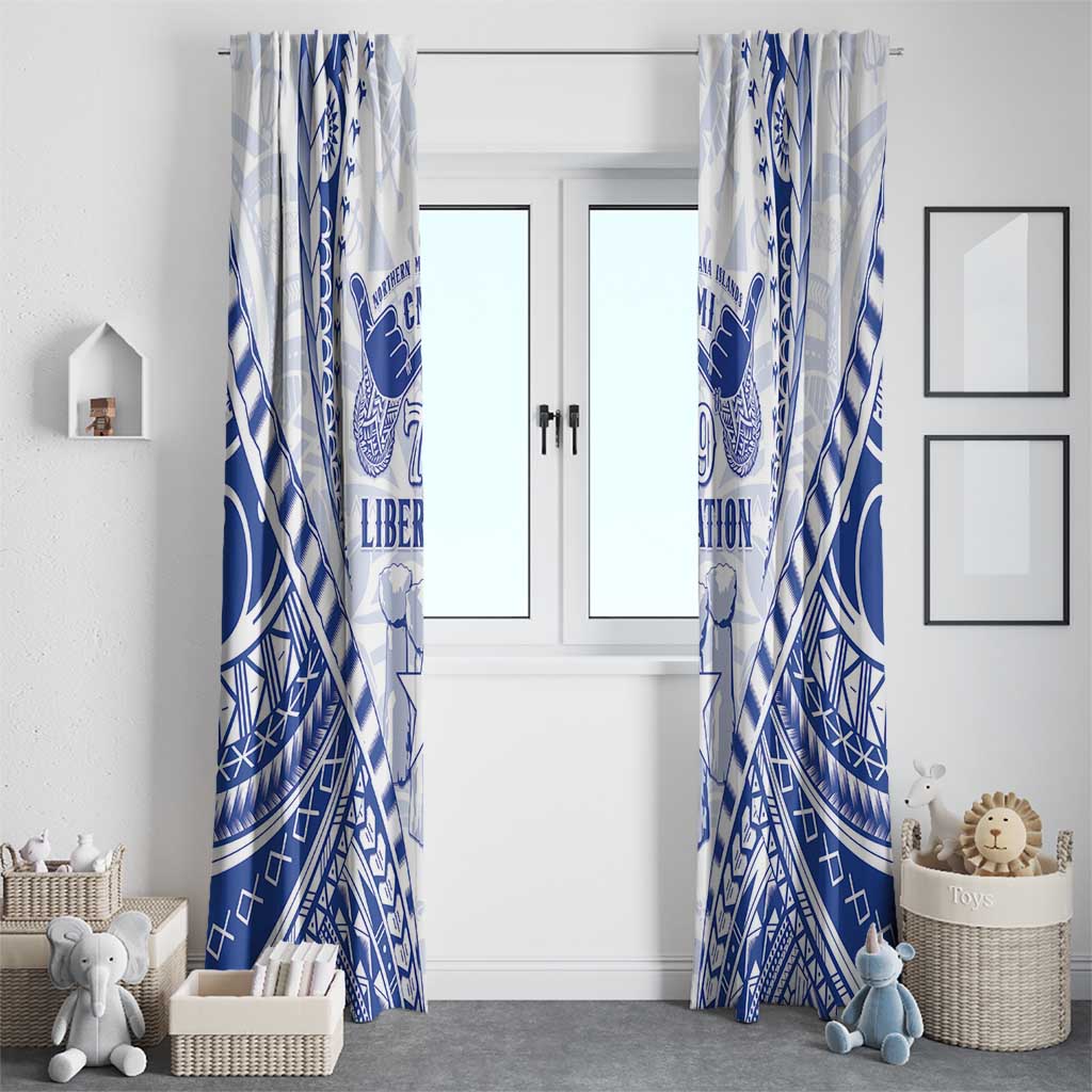 Northern Mariana Islands Liberation Day Window Curtain 79th Anniversary