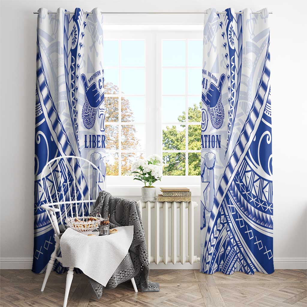 Northern Mariana Islands Liberation Day Window Curtain 79th Anniversary