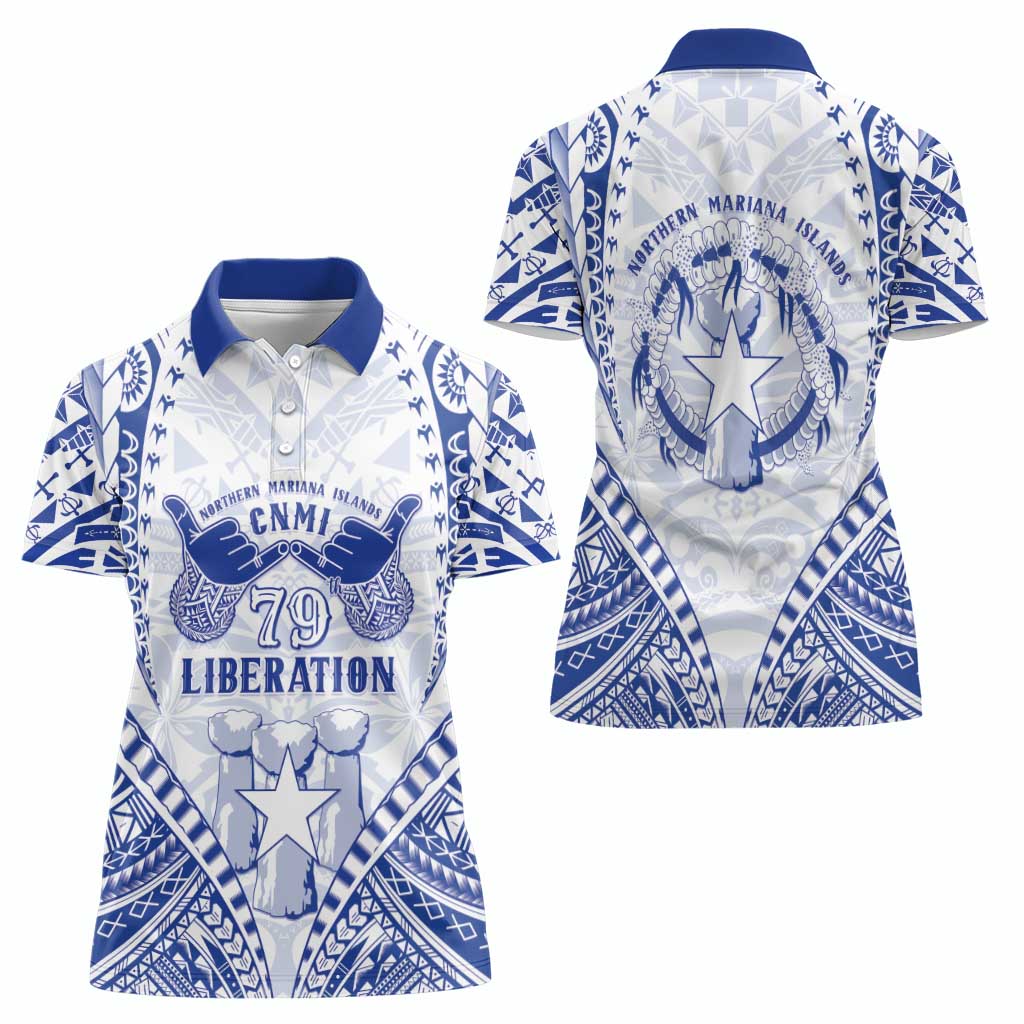 Northern Mariana Islands Liberation Day Women Polo Shirt 79th Anniversary