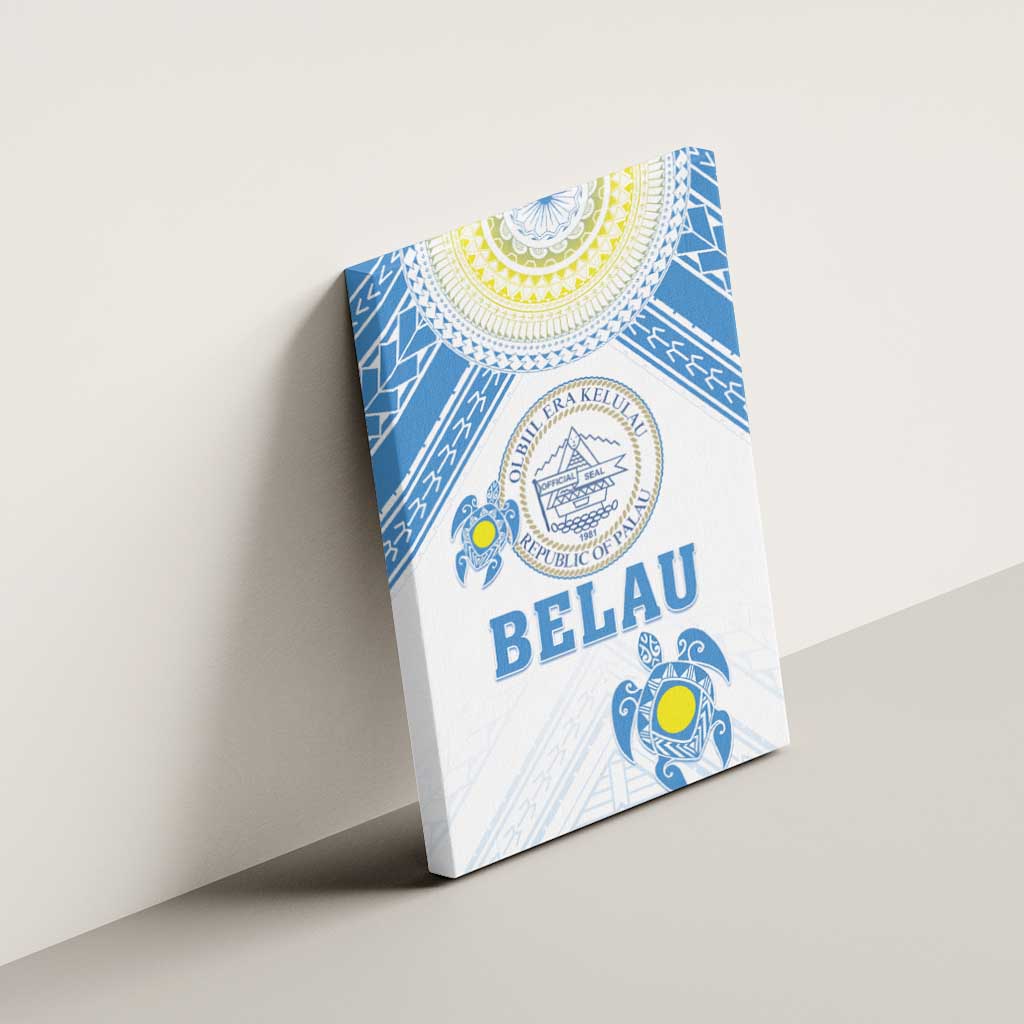 Palau Constitution Day Canvas Wall Art Polynesian Turtle