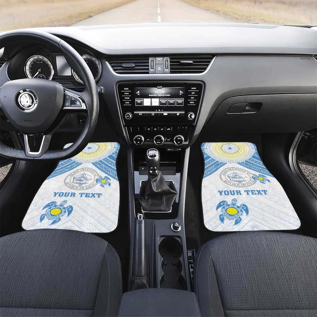 Palau Constitution Day Car Mats Polynesian Turtle