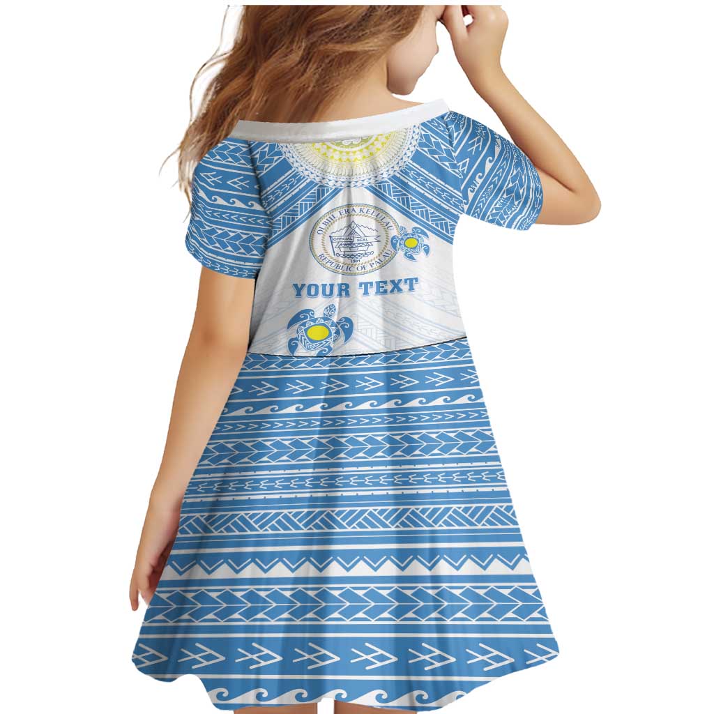 Personalised Palau Constitution Day Family Matching Mermaid Dress and Hawaiian Shirt Polynesian Turtle