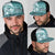 Samoa Siapo Elegant Mesh Trucker Cap Hibiscus Teal Motifs - Polynesian Pride