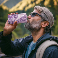 Samoa Siapo Elegant 4 in 1 Can Cooler Tumbler Hibiscus Violet Motifs - Polynesian Pride