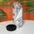 Samoa Siapo Elegant 4 in 1 Can Cooler Tumbler Hibiscus White Motifs - Polynesian Pride