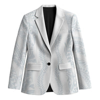 Samoa Lotu Tamaiti Blazer Teuila With Tribal Motifs LT05 Unisex White - Polynesian Pride