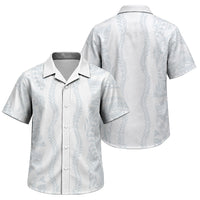 Samoa Lotu Tamaiti Family Matching Summer Maxi Dress and Hawaiian Shirt Teuila With Tribal Motifs LT05 Son's Shirt White - Polynesian Pride