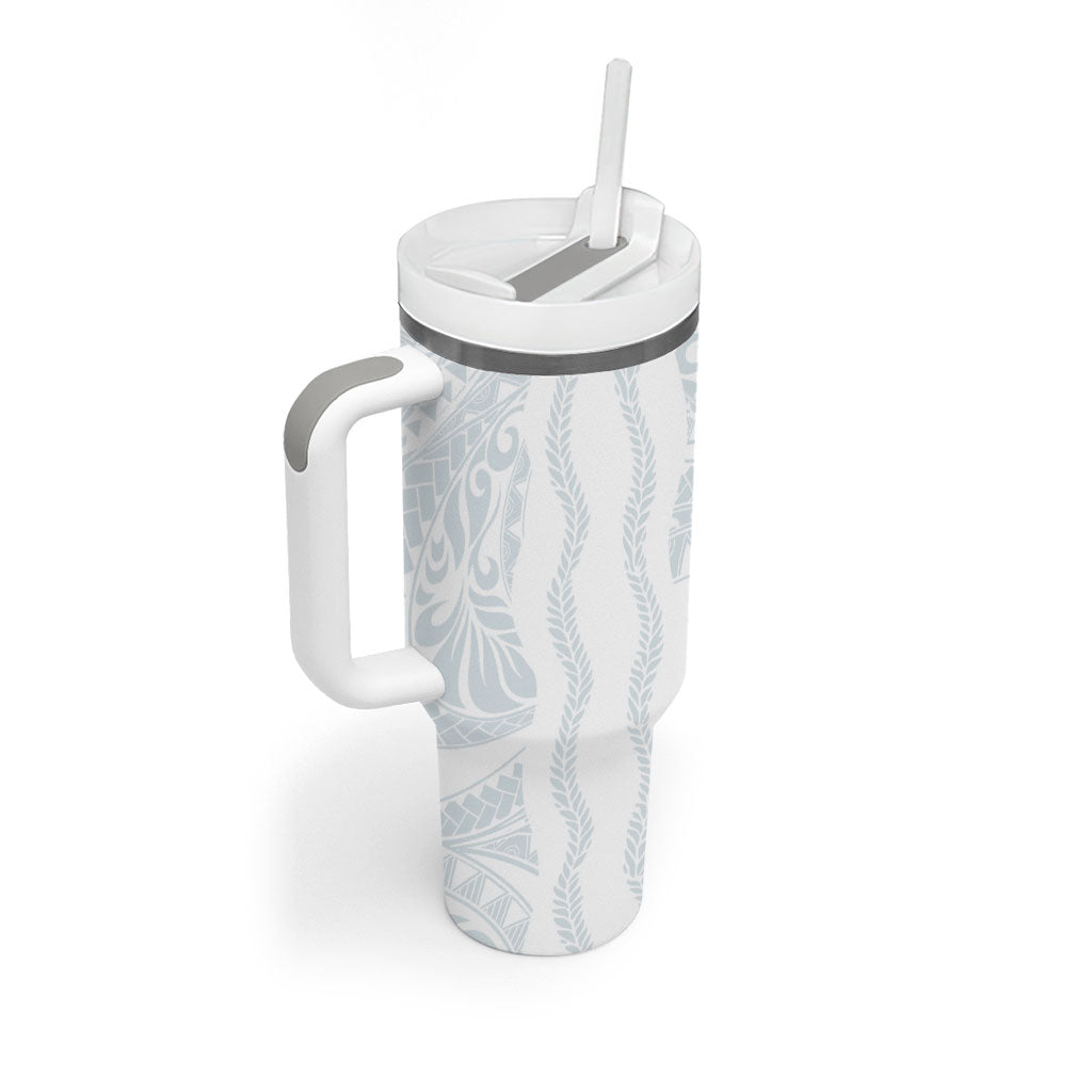 Samoa Lotu Tamaiti Tumbler With Handle Teuila With Tribal Motifs LT05 - Polynesian Pride