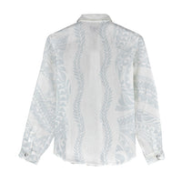 Samoa Lotu Tamaiti Women Casual Shirt Teuila With Tribal Motifs LT05 - Polynesian Pride