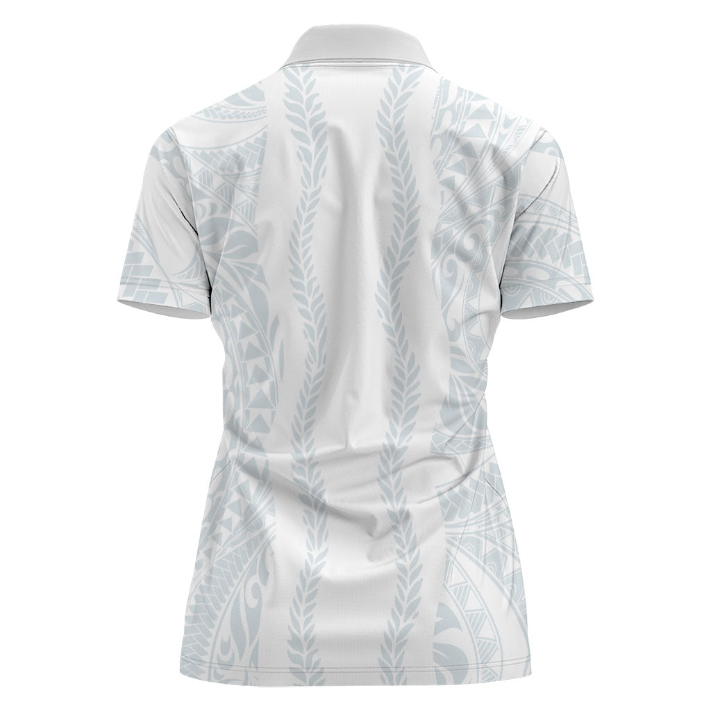Samoa Lotu Tamaiti Women Polo Shirt Teuila With Tribal Motifs LT05 - Polynesian Pride