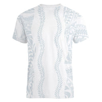 Samoa Lotu Tamaiti Women V-Neck T-Shirt Teuila With Tribal Motifs LT05 - Polynesian Pride