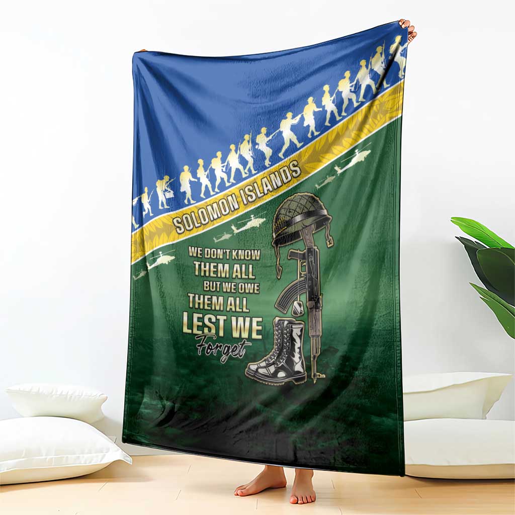 Solomon Islands Remembrance Day Blanket Lest We Forget