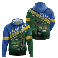 Solomon Islands Remembrance Day Hoodie Lest We Forget