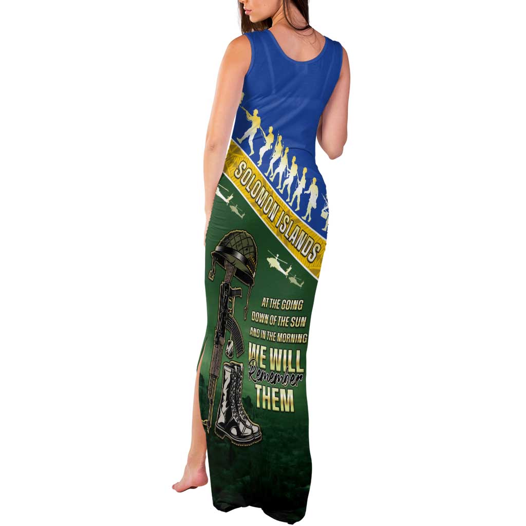 Solomon Islands Remembrance Day Tank Maxi Dress Lest We Forget