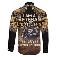 Polynesia Veterans Day Family Matching Short Sleeve Bodycon Dress and Hawaiian Shirt Thank You Veterans Polynesian Pattern