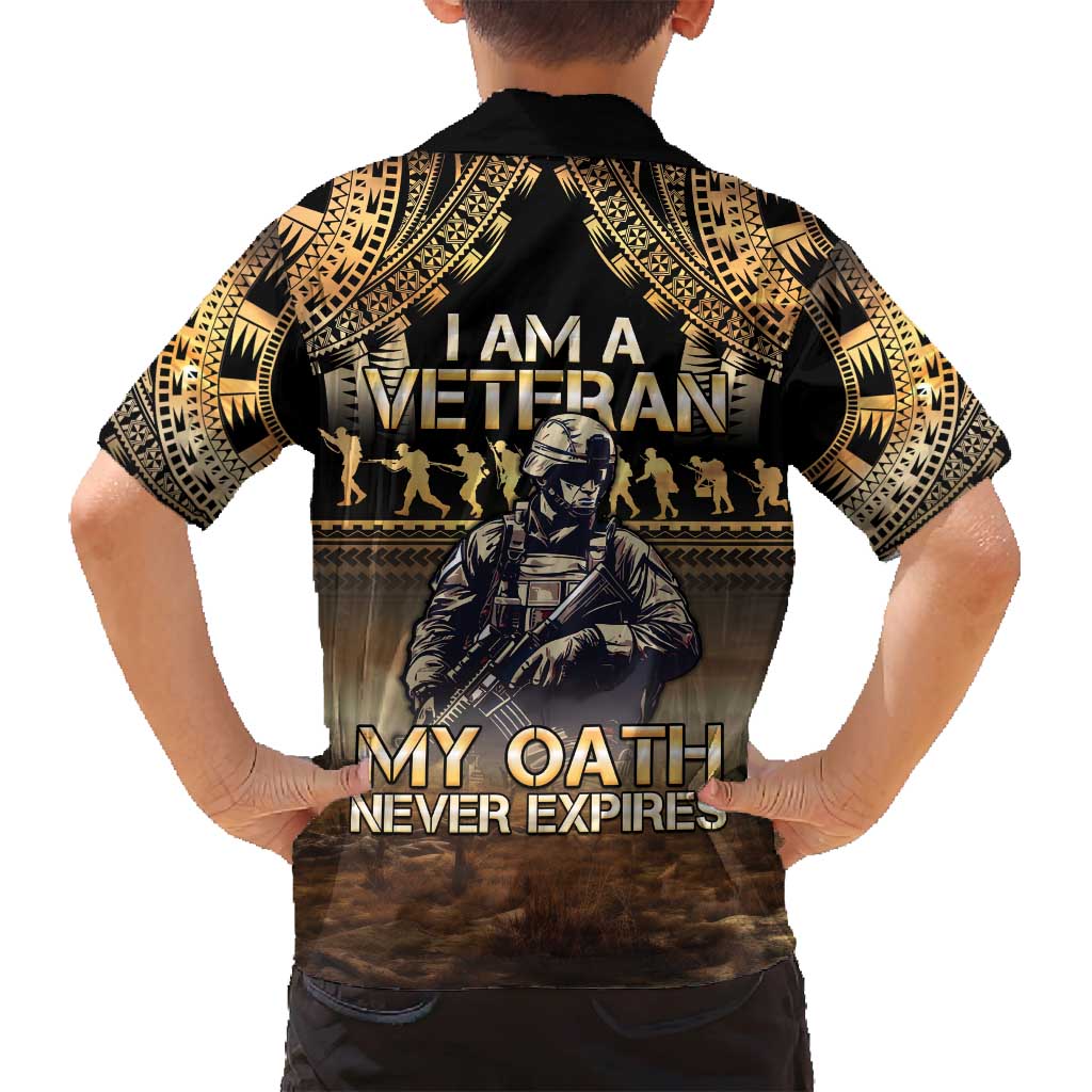Polynesia Veterans Day Family Matching Tank Maxi Dress and Hawaiian Shirt Thank You Veterans Polynesian Pattern LT05 - Polynesian Pride