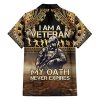 Polynesia Veterans Day Family Matching Tank Maxi Dress and Hawaiian Shirt Thank You Veterans Polynesian Pattern LT05 - Polynesian Pride