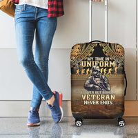 Polynesia Veterans Day Luggage Cover Thank You Veterans Polynesian Pattern LT05 - Polynesian Pride