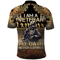Polynesia Veterans Day Polo Shirt Thank You Veterans Polynesian Pattern LT05 - Polynesian Pride