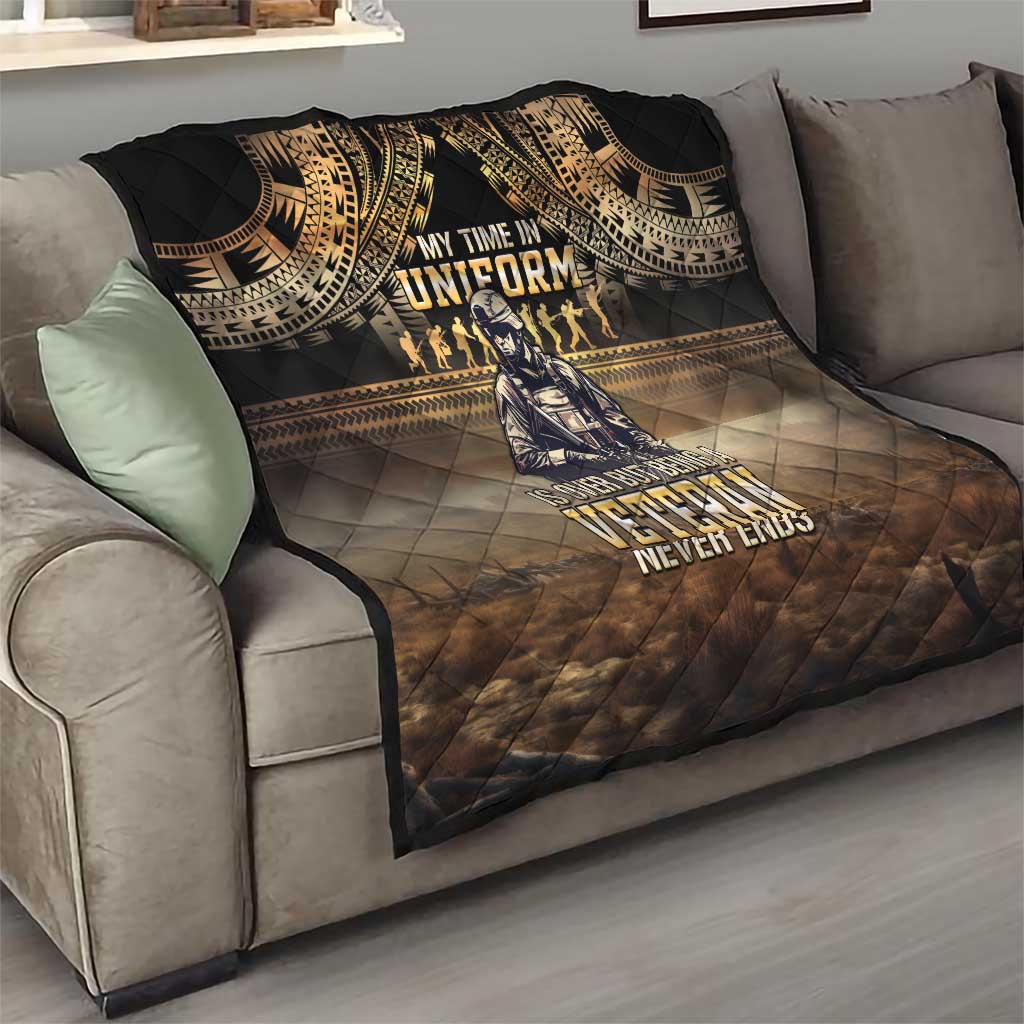 Polynesia Veterans Day Quilt Thank You Veterans Polynesian Pattern LT05 - Polynesian Pride