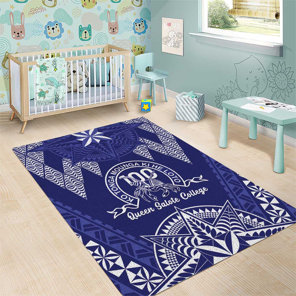 Queen Salote College Centenary Area Rug Tongan Kupesi Pattern - Polynesian Pride