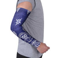 Personalised Queen Salote College Centenary Arm Sleeves Tongan Kupesi Pattern - Polynesian Pride
