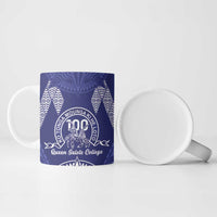 Personalised Queen Salote College Centenary Ceramic Mug Tongan Kupesi Pattern - Polynesian Pride