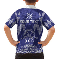 Personalised Queen Salote College Centenary Family Matching Short Sleeve Bodycon Dress and Hawaiian Shirt Tongan Kupesi Pattern - Polynesian Pride