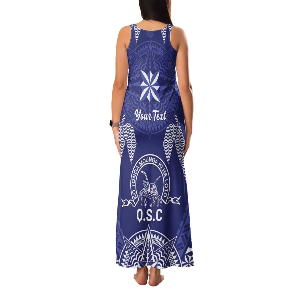 Personalised Queen Salote College Centenary Family Matching Tank Maxi Dress and Hawaiian Shirt Tongan Kupesi Pattern - Polynesian Pride
