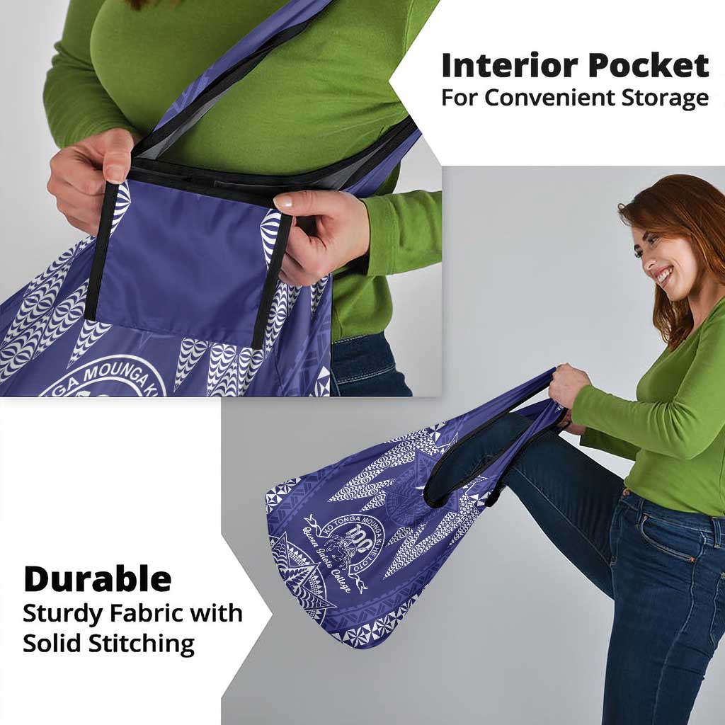 Queen Salote College Centenary Grocery Bag Tongan Kupesi Pattern - Polynesian Pride