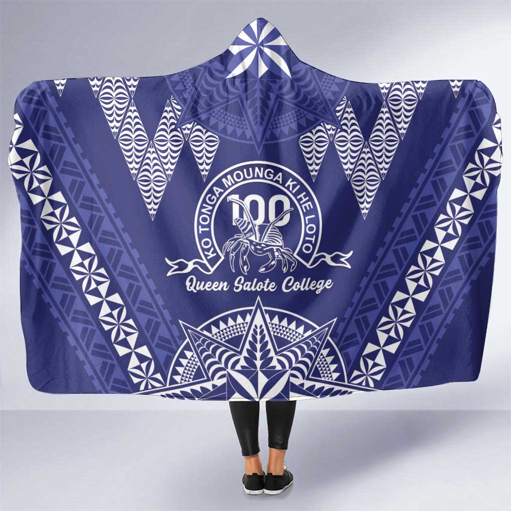 Queen Salote College Centenary Hooded Blanket Tongan Kupesi Pattern - Polynesian Pride
