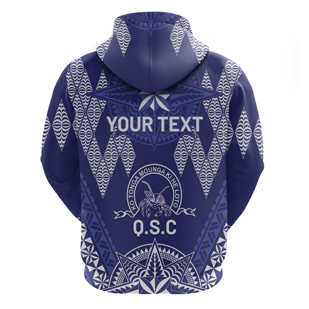 Personalised Queen Salote College Centenary Hoodie Tongan Kupesi Pattern - Polynesian Pride