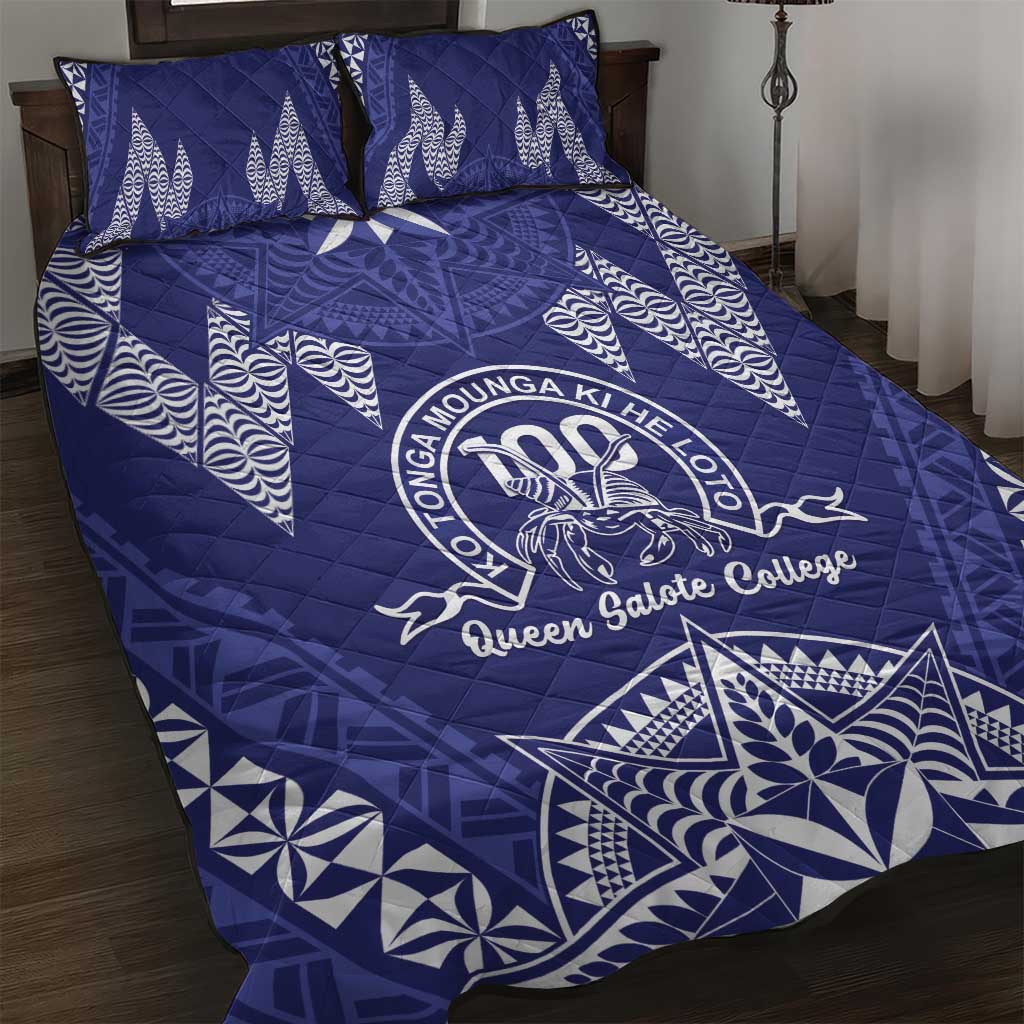 Queen Salote College Centenary Quilt Bed Set Tongan Kupesi Pattern - Polynesian Pride