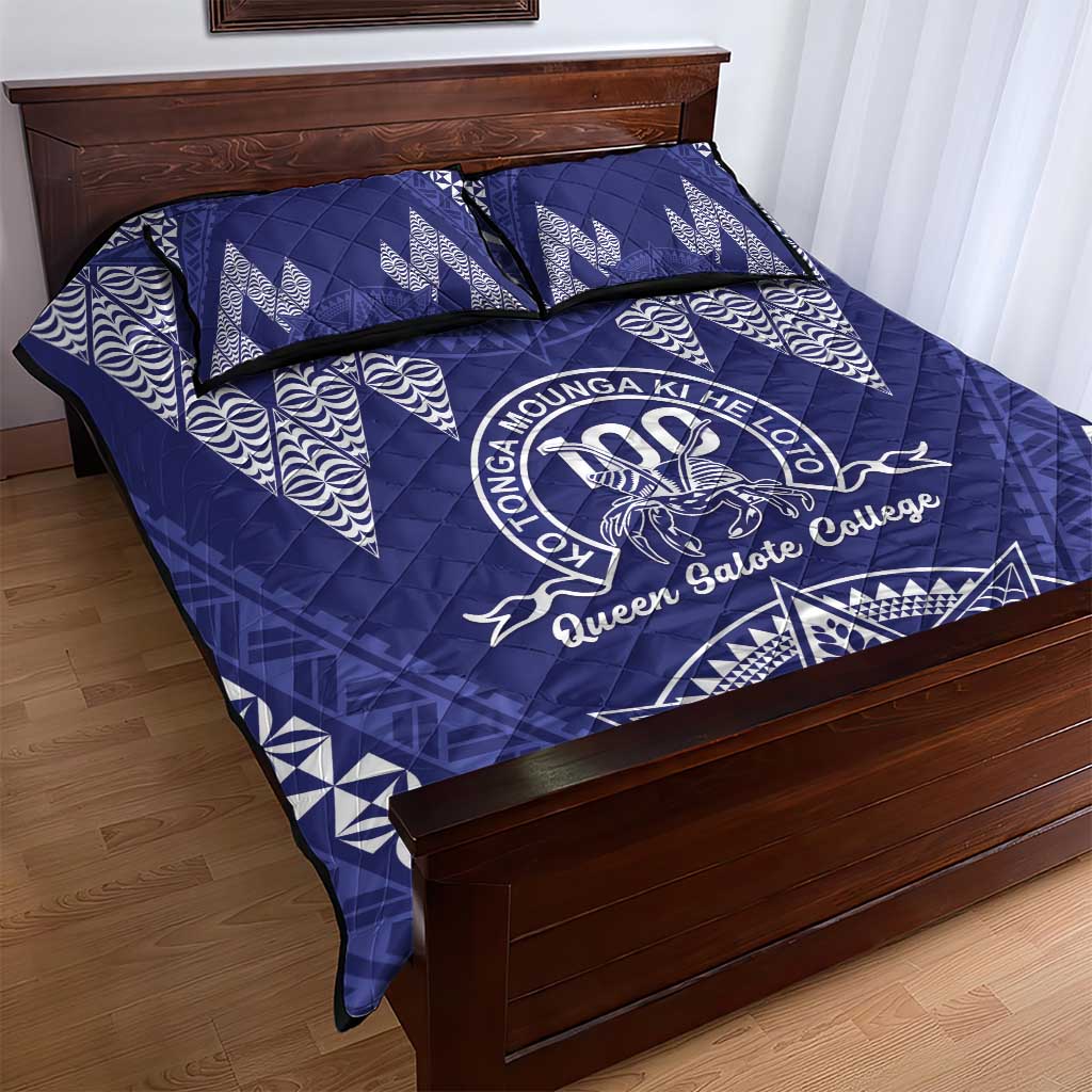 Queen Salote College Centenary Quilt Bed Set Tongan Kupesi Pattern - Polynesian Pride