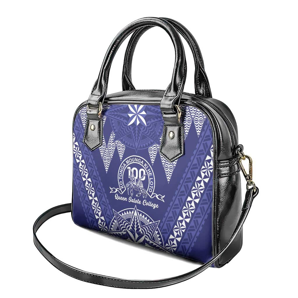 Queen Salote College Centenary Shoulder Handbag Tongan Kupesi Pattern - Polynesian Pride